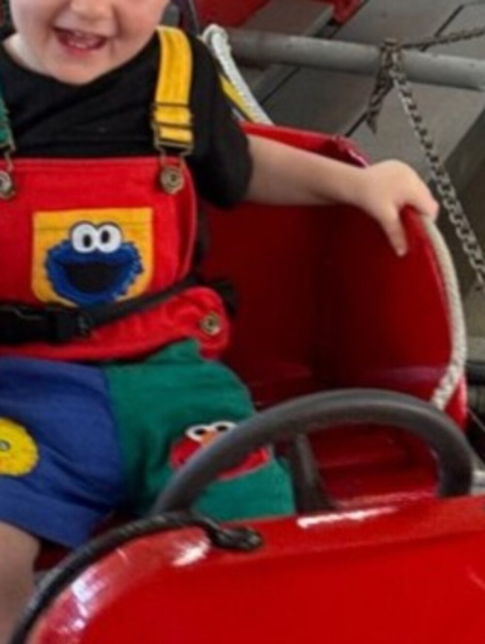 Elmo Overalls Elmo Jumpsuit Sesame Street Birthday Cookie Monster clothes - Picture 6 of 7